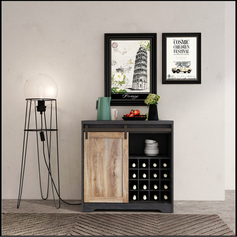 Armoire à vin pour le salon, la salle à manger Armoire robuste et durable: l 31,5 po x P 15,75 po x H 31,5 po