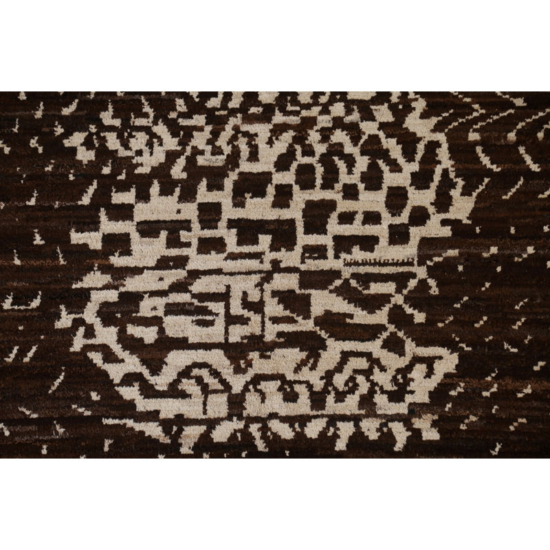Tapis marocain brun foncé 6 x 8