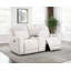 Causeuse inclinable électrique en chenille Heitzman Ivoire-122505255