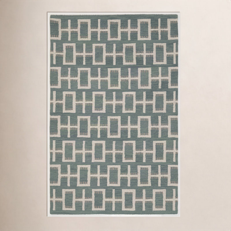 Tapis rectangulaire en laine Elsey, Rectangulaire 3 pi x 5 pi