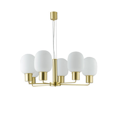 Davy 6 - Light Shaded Chandelier