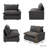 Upholstered Modern Linen Fabric One-Armed Chair-122850632