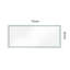 Miroir de salle de bain mural 72 po x 32 po à DEL avec mémoire de brouillard, 3 températures de couleur, gradation continue, verre HD, cadre en aluminium blanc pour la salle de bain à intensité variable, rétro-éclairage, brouillard, aluminium, décor-131496513