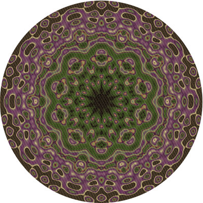 Tapis mauve en laine