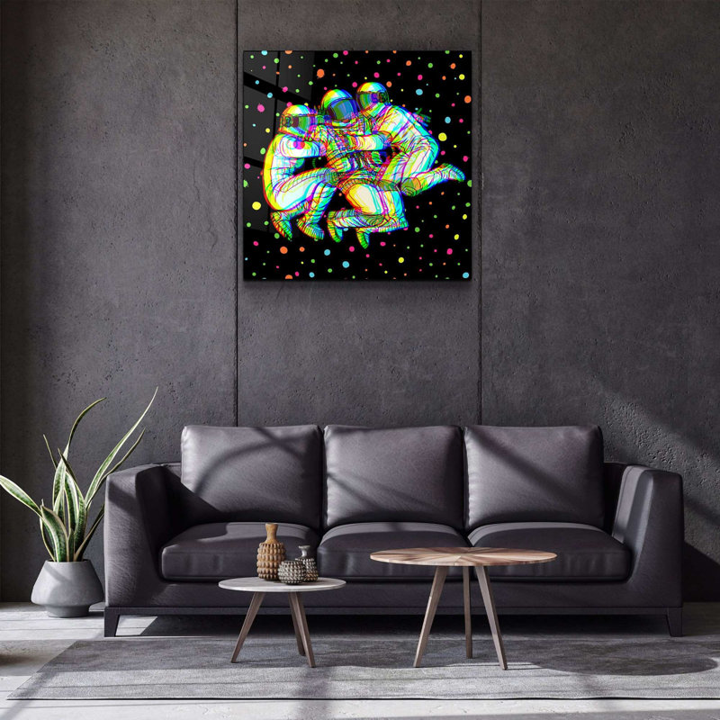 Superbe peinture décorative en verre trempé de 19,7 po x 19,7 po | 100% verre trempé, épaisseur: 0,16 pouce | Impression UV pour des couleurs éclatantes | Parfait pour la décoration intérieure, le salon ou le bureau