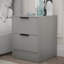 Ensemble de chambre à coucher 2 pièces avec commode à 6 tiroirs et table de chevet l 52,75 po Maiesha-100929388