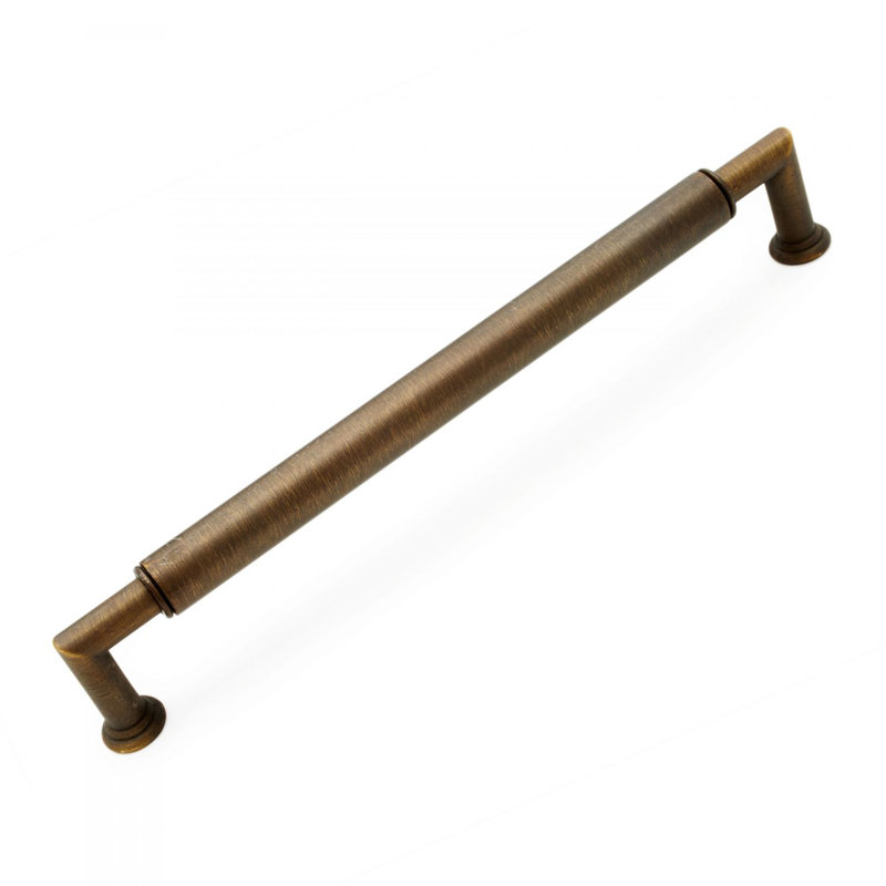 Antique Brass 8" Modern Industrial Bar Pull