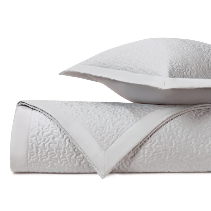 Egyptian Certified Cotton Coverlet Set, Pebble, Queen Coverlet + 2 Standard Shams