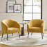 Cadie 27.5"W Modern Boucle Armchair with Metal Legs