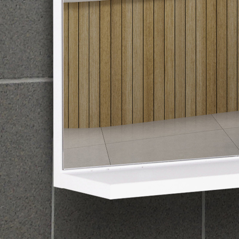 Aoifee Wall Mirror with Shelves
