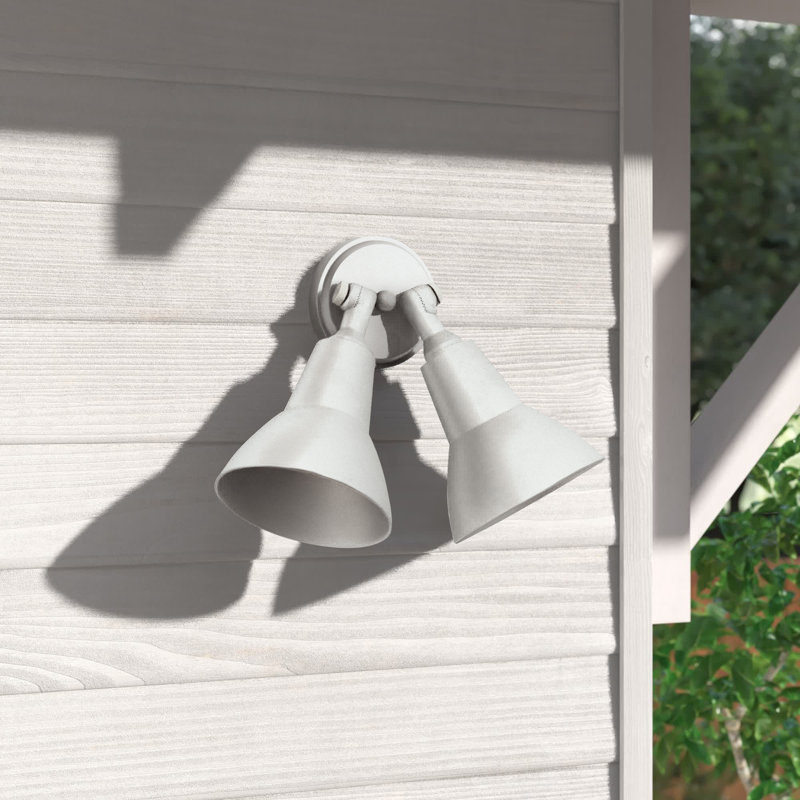 Quitman Outdoor Security Flood Light, White