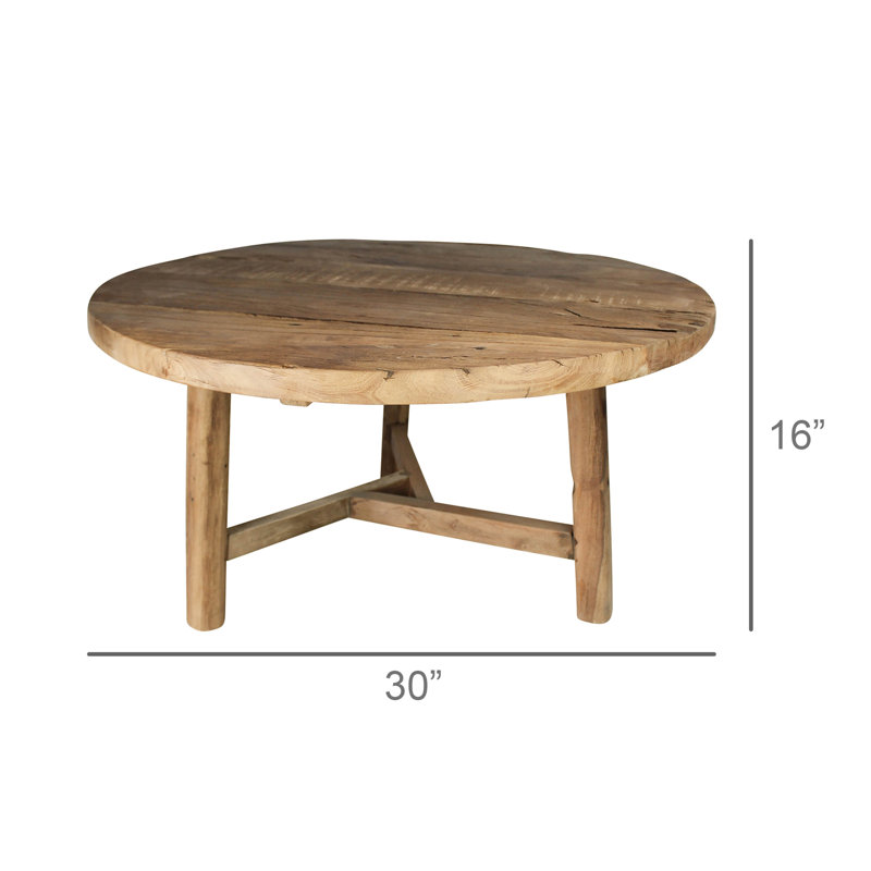 Kaleil Solid Wood Top Single Coffee Table