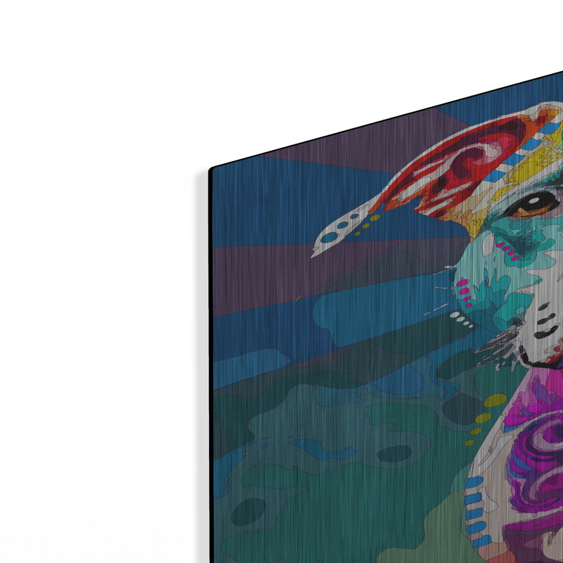 «The Carefree Staffie» par Dean Russo, H 36 po x l 24 po