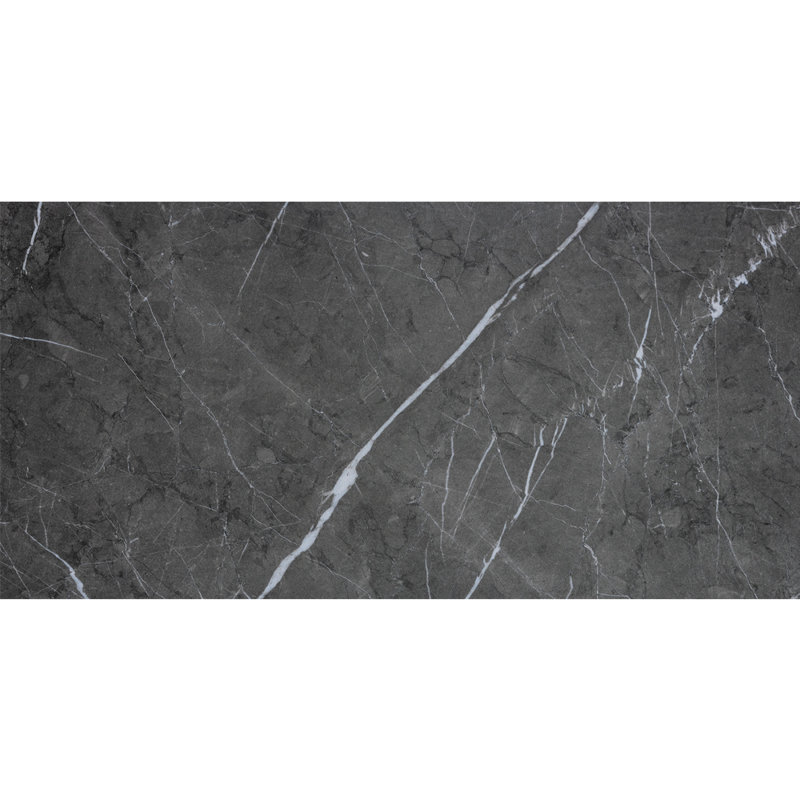 Penthouse 12" x 24" Porcelain Marble Look Wall & Floor Tile, Charming Amber