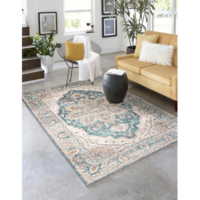 Tapis bleu sarcelle Legacy