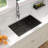 30'' L x 18" W Undermount Single Bowl Stainless Steel Kitchen Sink with Sink Grid and Basket Strainer-110458597