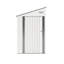 Remise de rangement en métal blanc 4 * 8Ft avec porte latérale à charnière simple, bonne ventilation, pour les dortoirs de chantiers de construction dans les projets de chemins de fer à grande vitesse
