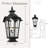 46 Inch Extra Large Water Glass Pier Mount Light 3- Light Farmhouse Outdoor Post Light