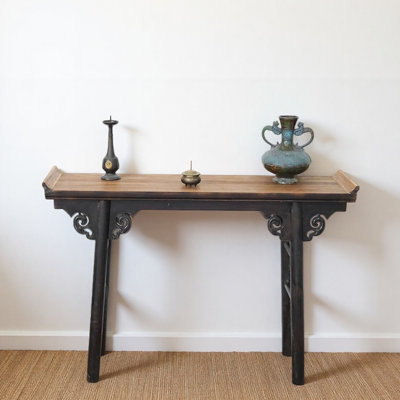 New Chinese  Style Upturned Edge Console Table
