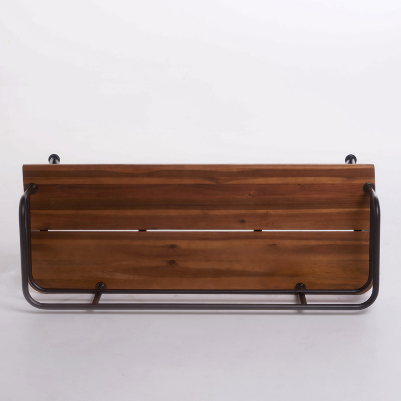 Banc en bois industriel et métal Zion