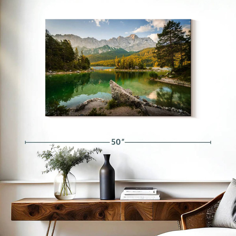 Alvord Eibsee Lake Morning, 26" H x 39" W