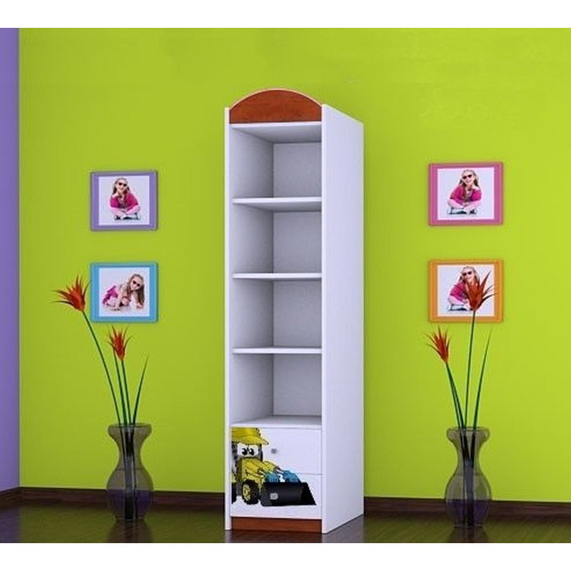 Kiro 1 Door Wardrobe, Red