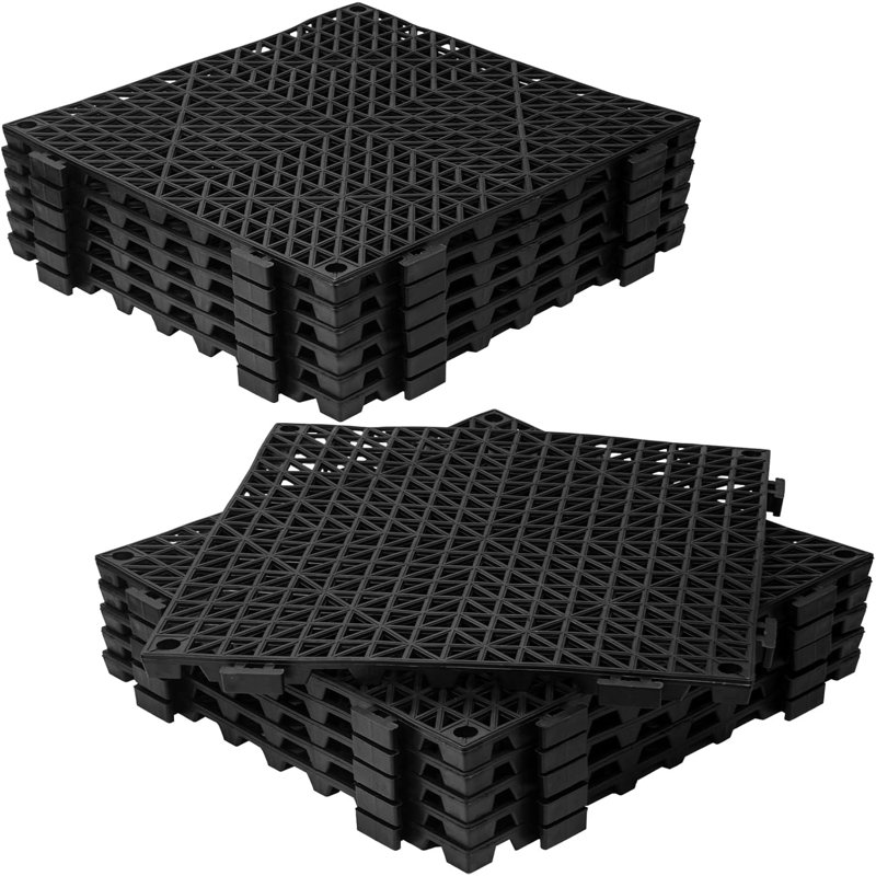 12 tuiles de plancher à emboîtement 12,8 po x 11,8 po