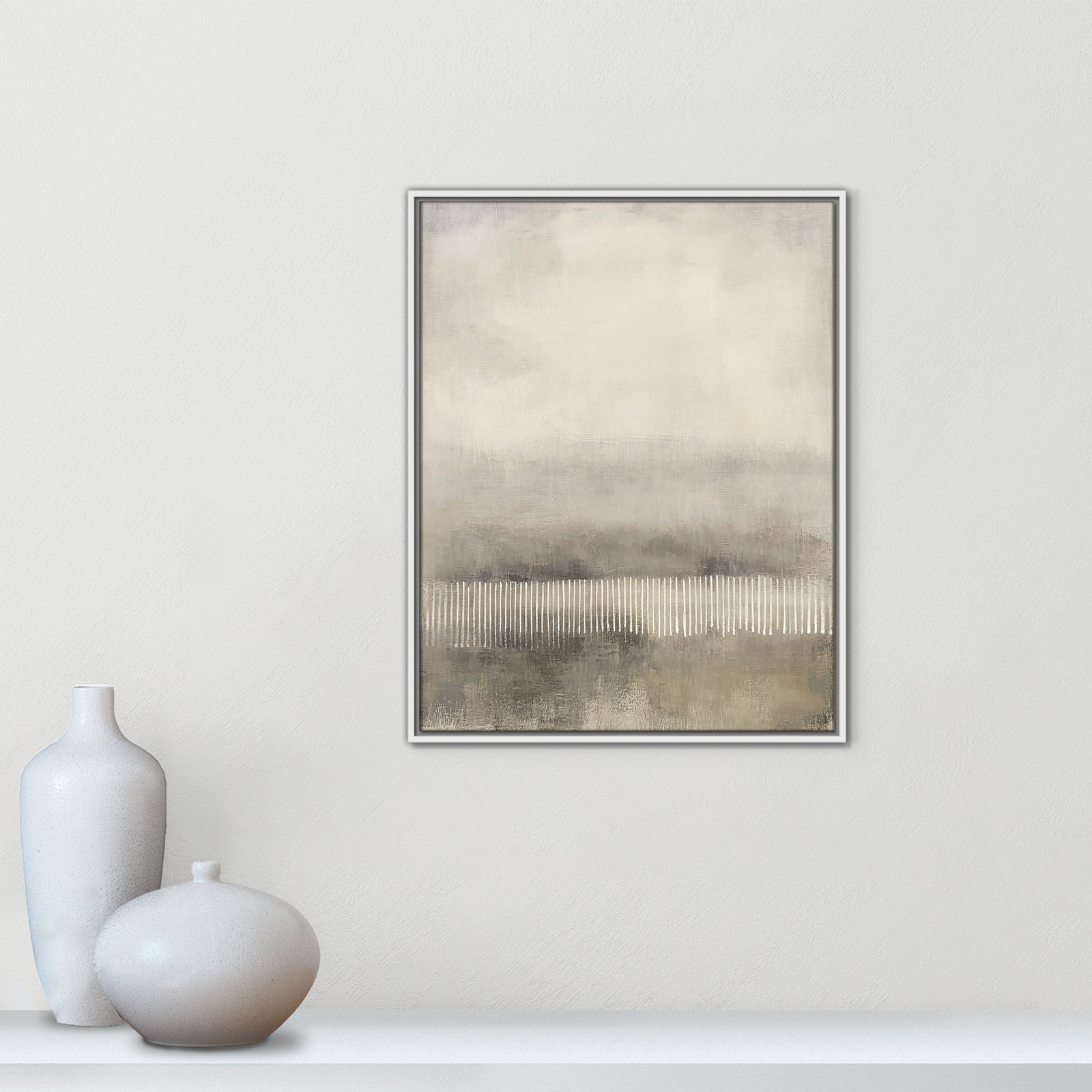 Balanced Silence I Print by Irena Orlov, 29.5" H x 23.5" W, White Floater