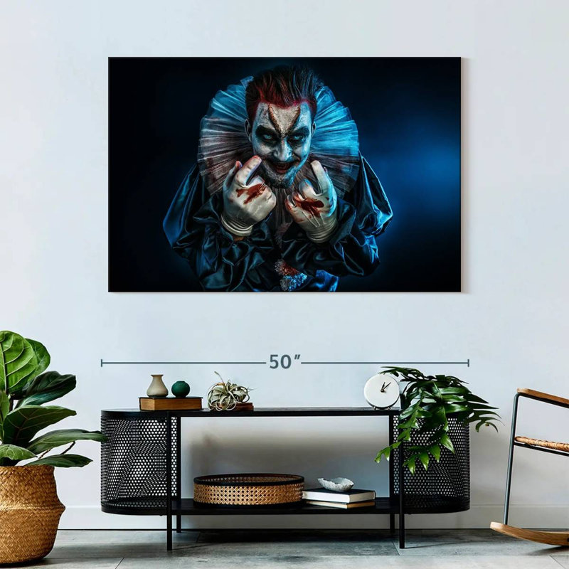 Devil Clown, 32" H x 48" W