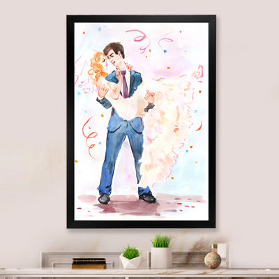 Love Love Couple - Décoration murale sur toile glam