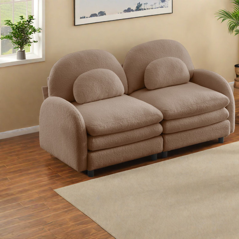 Causeuse modulaire 2 places Cloud Comfort Sofas, Teddy