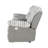 Bruni Grey Console Reclining Loveseat