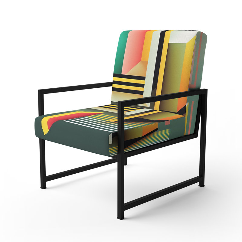 Chaise rembourrée Darron, Noir, noir, noir, noir