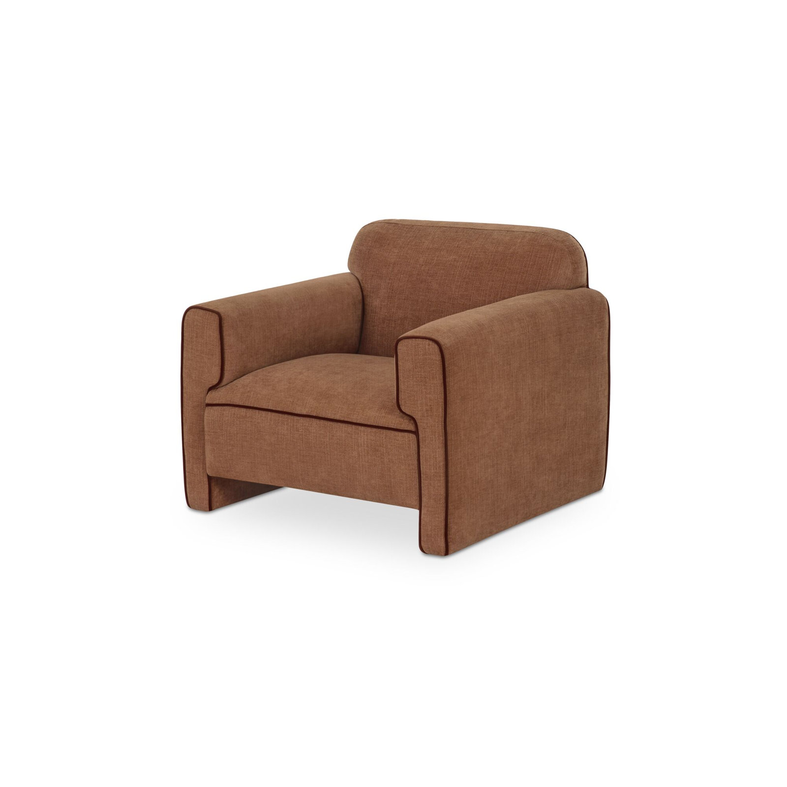 Bieke Accent Chair Chartreuse, Solid Color, Brown