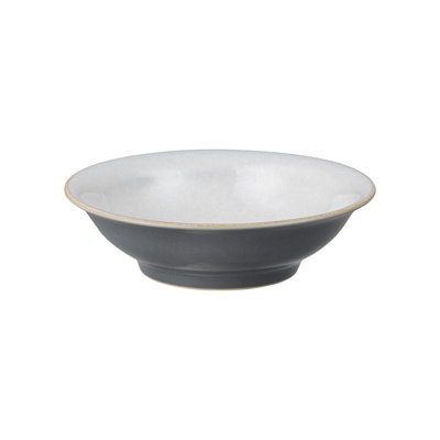 Elements Stone White Small Shallow Bowl
