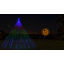 Guirlande lumineuse de 4,88 m (16 pi) en forme de cône de Noël avec piquets métalliques, couleurs changeantes personnalisables grâce à une application RVB-726258145