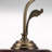 17'' Retro Metal Desk Lamp Table Lamps with Flower Glass Shade