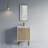 Emmaunel 24 " W Freestanding Standard Free Standing Single Double Single Vanity Bathroom Vanity With Ceramic Top-161217696