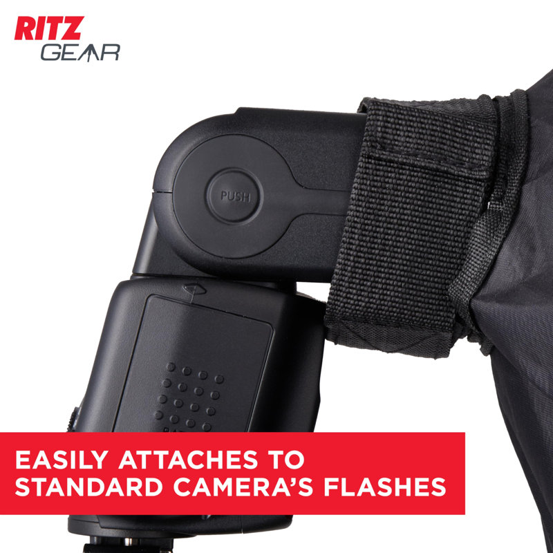 Diffuseur de flash d'appareil photo pliable pour flashs avec sangle réglable RitzGear Conic