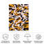Motif liquide jaune sur toile par Treechild-1409302367