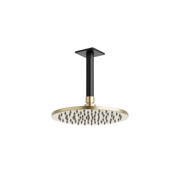 Rain Shower Head 1.8 GPM GPM, Satin Brass