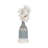Decorative Ceramic Table Vase for Home Decor - Elegant Flower Vase Accent for Living Room, Shelf, and Entryway Styling - Blue & White-1210797506