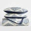 Ensemble de courtepointe réversible en microfibre Becky Cameron, bleu marine / blanc-1475330501
