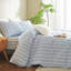 XINMIANFANG Striped Duvet Cover Set 100% Washed Cotton Linen Like Textured Vertical Stripes Bedding Comfy Breathable-128865736-125054634