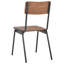 Wolfgang 46cm H Metal Stacking Side Chair in Brown-129508709-129508710