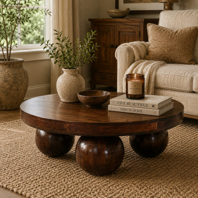 California Solid Wood Coffee Table