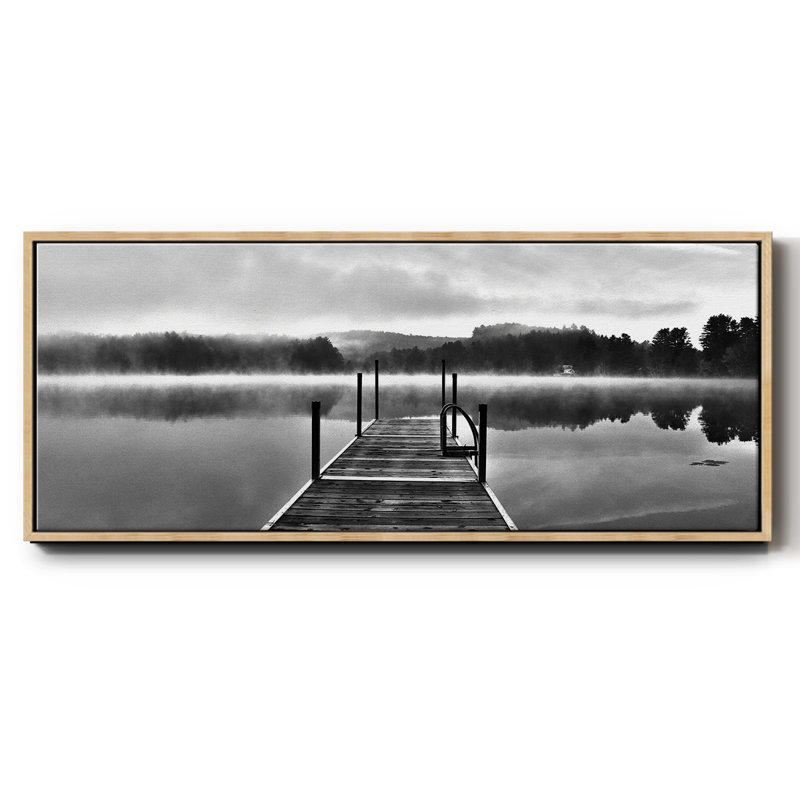 August's Garden I- Framed Canvas