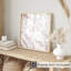 Impression abstraite abstraite moderne sur fond or rose-1570653704