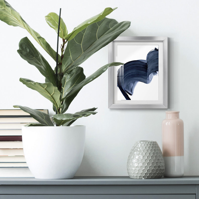 Passing Waves IV -Framed Print, 28.5" H x 20.5" W, Silver