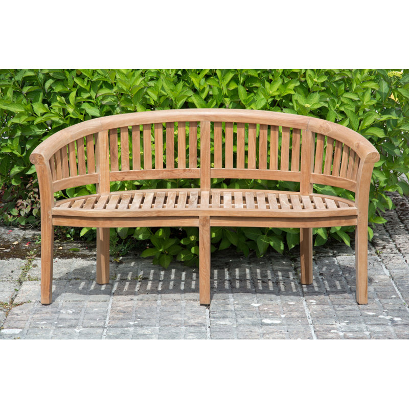 Estaugh Solid Wood Teak Outdoor Bench
